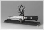 Нож на подставке "Президентский полк" из памятной серии, посвященной 70-летию Президентского полка за N1 (2006г)
